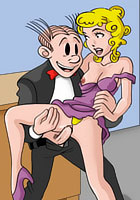 Horny New Dagwood Bumstead And his sexy wife Blondie famous porn cartoon