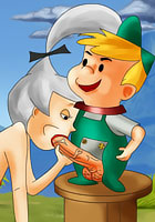 Jane Jetson have sex with George and Judy shocking toons created