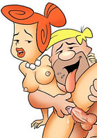 Betty getting her wet pussy railed by Fred Flintstone famous porn cartoon