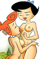 famous animated films Betty getting her wet pussy railed by Fred Flintstone 