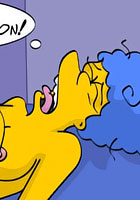 Adult toon Comix about The simpsons the drunked dirty family pics