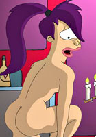 comics Futurama with big boobs was fucked by green monster alien exclusive