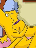 Comix Simpsons granny toon guy