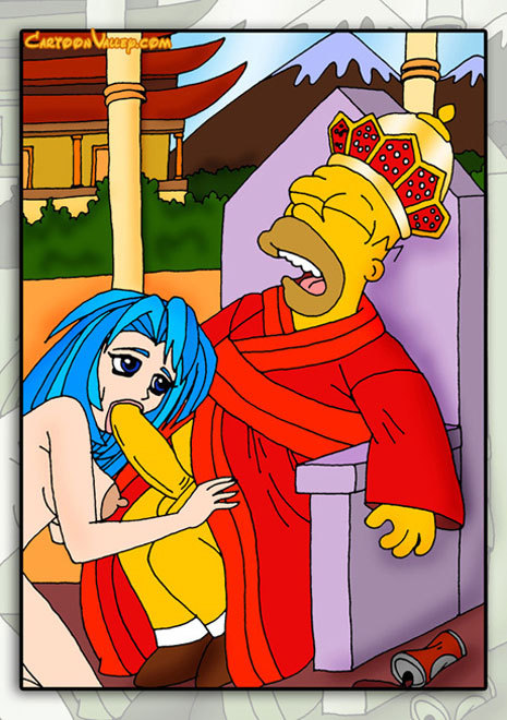 465px x 660px - CartoonValley :: Marge Simpson gets punished and penetrated by Homer