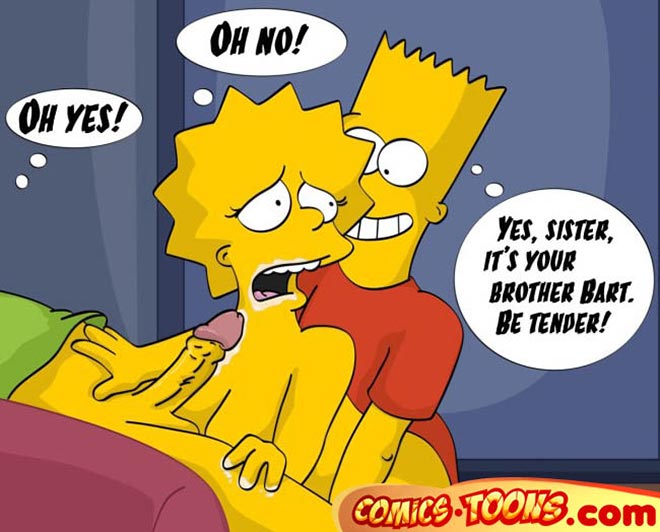 Clown Anime Porn - Comics Toons ][Cute Lisa and Bart Simpsons was trilled by Krusty clown