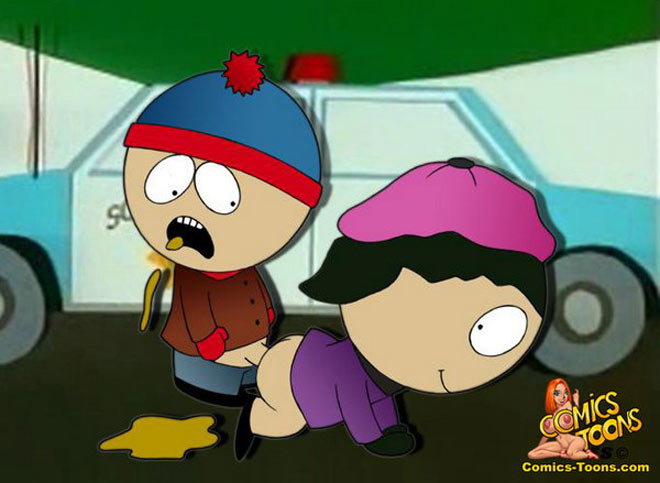 Hot porn pics with Kenny Cartman and Kyle from South Park