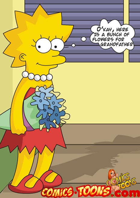 465px x 660px - Comics Toons || Lisa Simpson fucked by her two grandfathers in hospital
