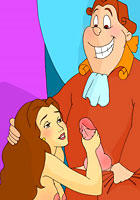 Belle fucking with gaston and sucking his cock for free