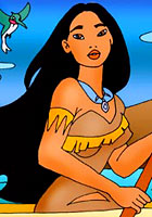 nude Comix! Pocahontas and white hot guy