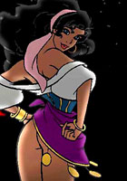 animated Sweet Esmeralda playing with her tits films