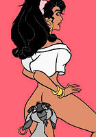 Cartoon valley Sweet Esmeralda playing with her tits toon comics