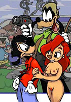 Winx Gang-bang with Goofy and his son Club nude