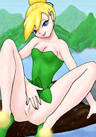 Winx Cute Tinkerbell shows her magic pussy Club