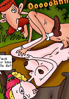 Horny Tornberry family was fucked by monkey famous porn cartoon