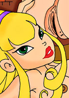 free Blonde Stella winx strip-tease porn