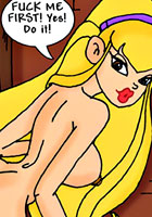 nude Blonde Stella winx strip-tease cartoon