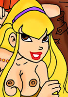 hentai Blonde Stella winx strip-tease guide