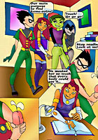 famous Teen titans hot porn orgy in library 