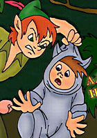Peter Pan Cartoon Sex - Hot! Comix Peter Pan and Wendy dirty sex in forest drawn comix toon sex