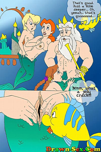 Hot! Sexy Ariel Mermaid adventures comix porn edition toon sex