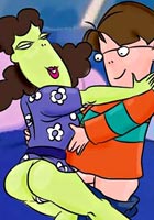 Toon party Cramp Twins at the hot UFO orgy  toon comics