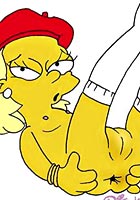 Lisa and Bart Simpson fucking with friends  shocking toons created