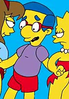 free Sex toons cartoon pics Lisa and Bart Simpson fucking with friends 