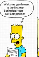 famous Simpsons fucking at school. Porn comix 