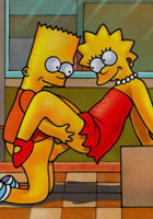 sexy Marge blows and fucks Bart's friend porn