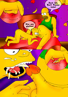 Toon party Homer screw tight Bart's ass in toilet toon comics