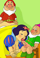 Disney Sex TGP: Snow White and two horny real men