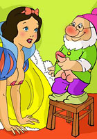 a Snow White and two horny real men toon pics
