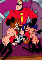 Incredibles in incredible porn orgy pics